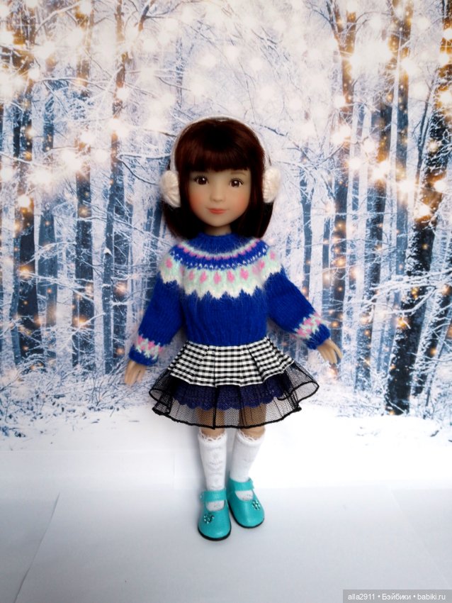 Вязаный комплект для маленькой Рубиночки