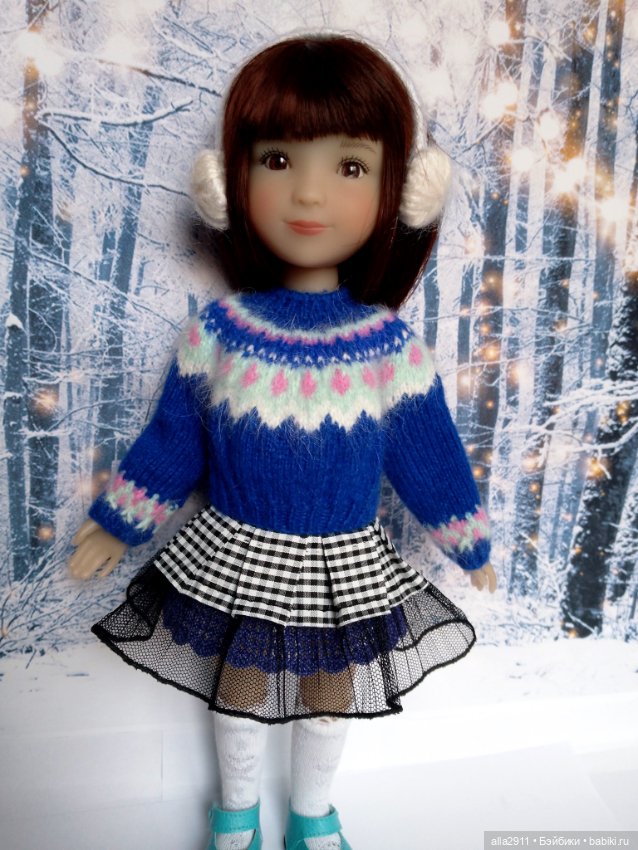 Вязаный комплект для маленькой Рубиночки