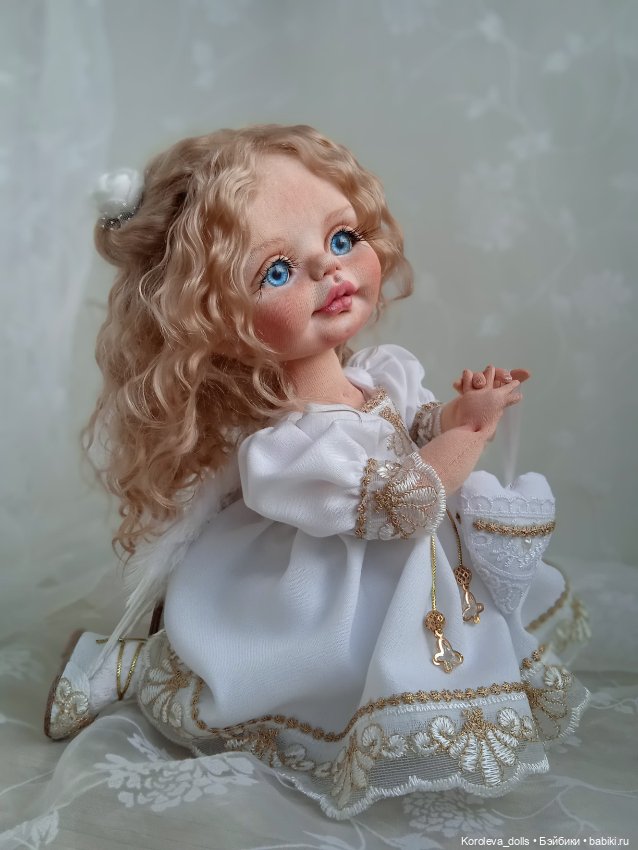 Ангел февраля — Авторские текстильные куклы: Вальдорфские
