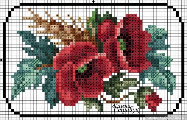Весна идет, весне дорогу — Схемы вышивки крестом: фото узоров