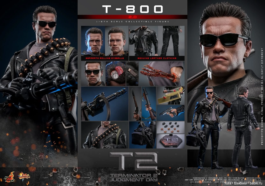 Hot Toys - фигурка Терминатора T-800 (фото 3)