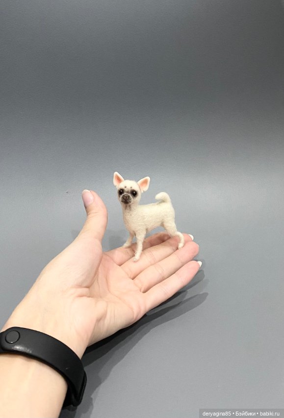 Чихуахуа — Валяные игрушки из шерсти: сухое валяние (фото 4)