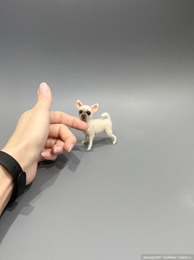 Чихуахуа — Валяные игрушки из шерсти: сухое валяние (фото 6)