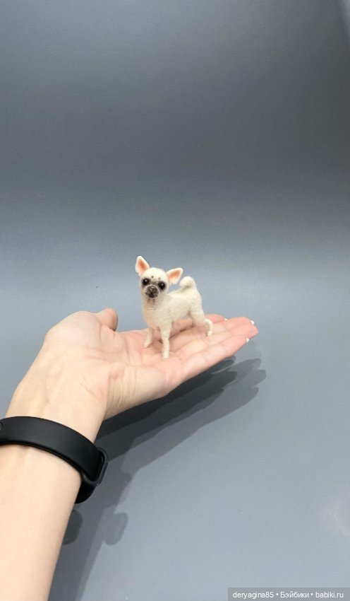 Чихуахуа — Валяные игрушки из шерсти: сухое валяние (фото 7)