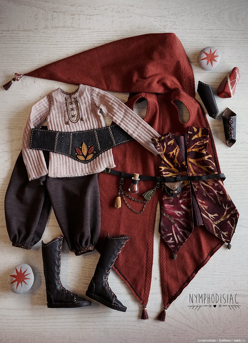 Наряд пламенного эльфа — Одежда и обувь для кукол своими руками: фото (фото 4)