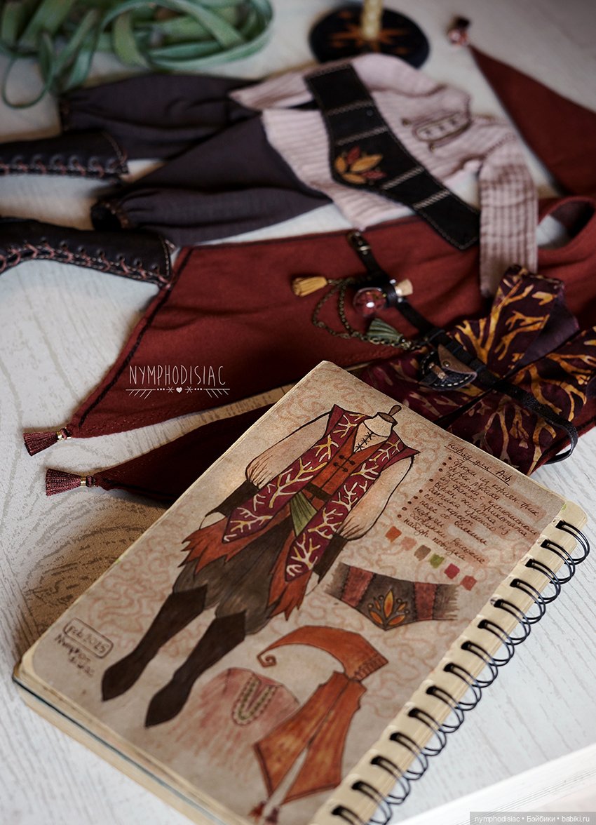 Наряд пламенного эльфа — Одежда и обувь для кукол своими руками: фото (фото 3)