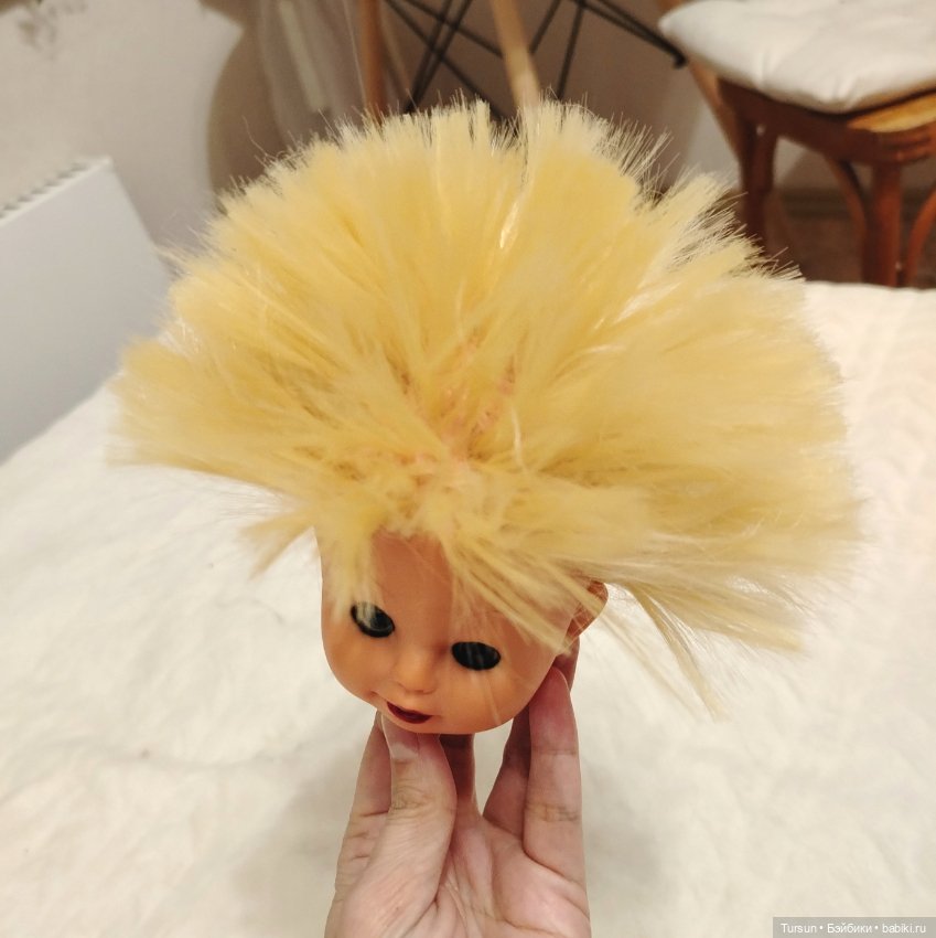 Кукла Гдр🙂 — Перепрошивка волос и восстановление париков: МК (фото 2)