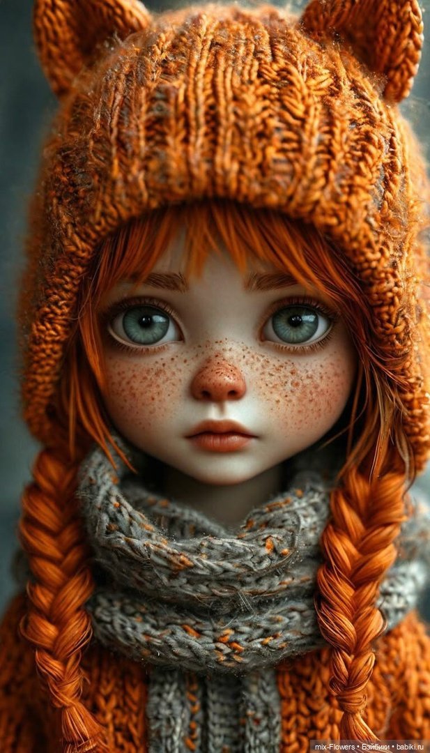 Очаровательные Рыжики: источник вдохновения для вязания **))