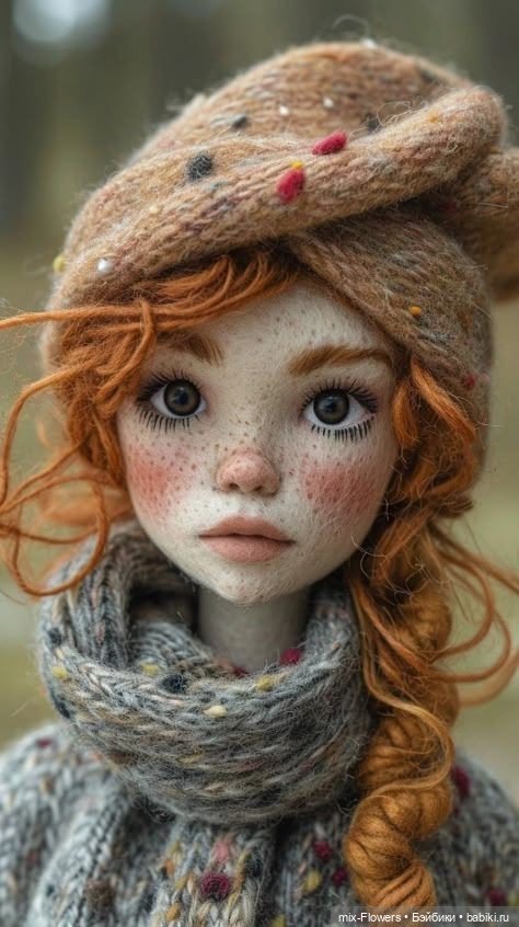 Очаровательные Рыжики: источник вдохновения для вязания **))