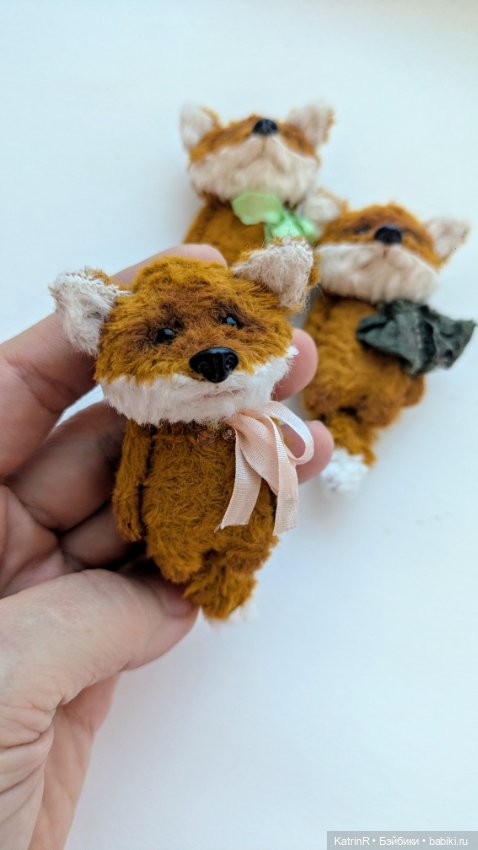 Лисята. Брошки — Авторские мишки Тедди и друзья: фото (фото 8)
