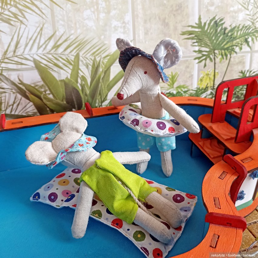 Мышки с мечтами о лете — Мягкие игровые и текстильные куклы: тряпичные