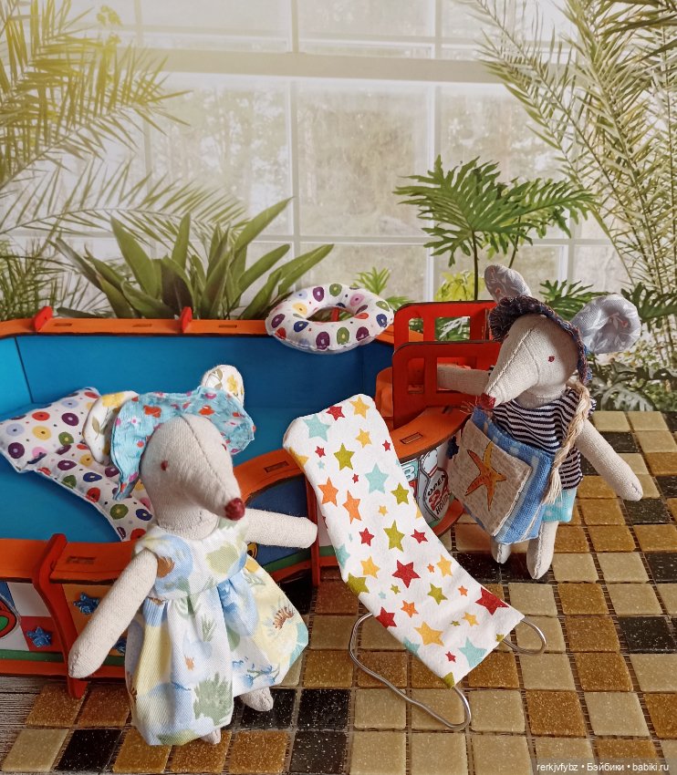 Мышки с мечтами о лете — Мягкие игровые и текстильные куклы: тряпичные