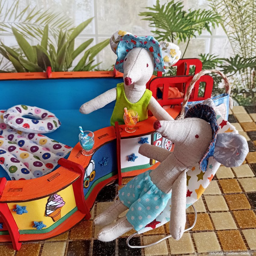 Мышки с мечтами о лете — Мягкие игровые и текстильные куклы: тряпичные (фото 10)
