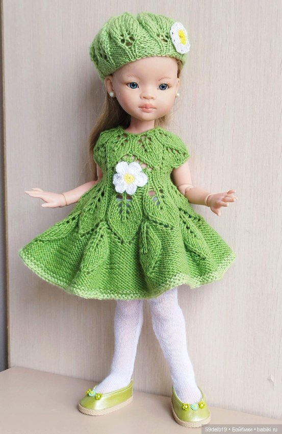 Зелёный комплект с ромашками для паола рейна (фото 3)