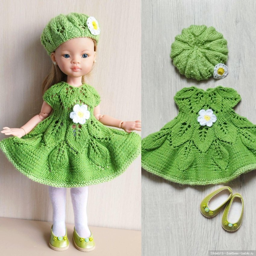 Зелёный комплект с ромашками для паола рейна (фото 8)