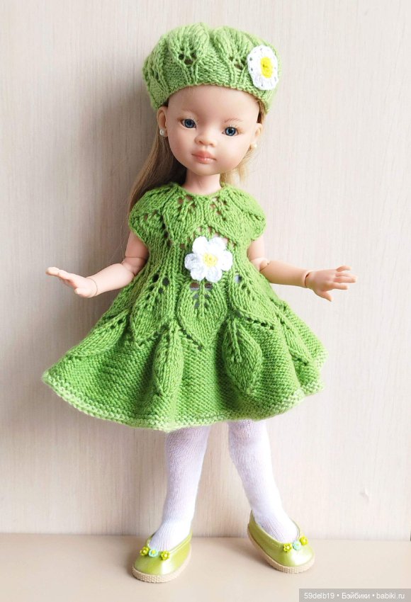 Зелёный комплект с ромашками для паола рейна