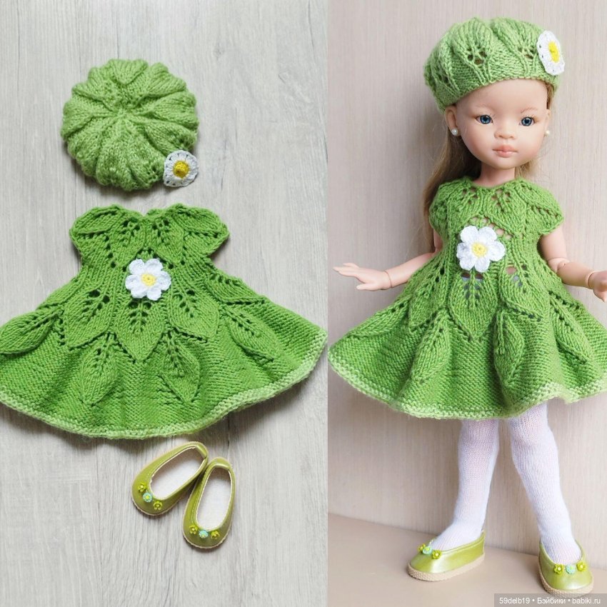 Зелёный комплект с ромашками для паола рейна (фото 9)