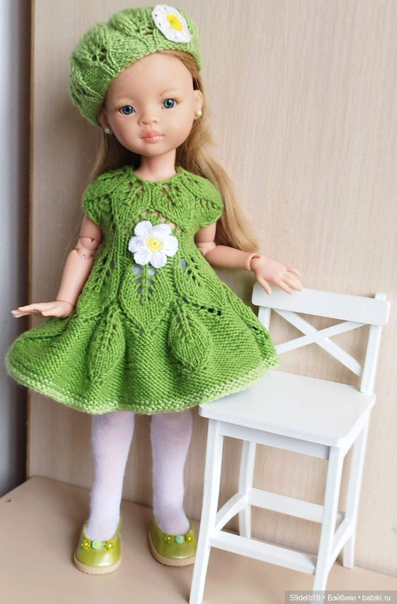 Зелёный комплект с ромашками для паола рейна (фото 5)