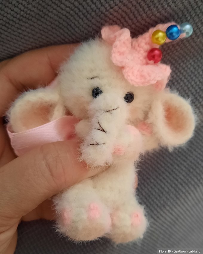 Белый Слоник — Вязаные игрушки и амигуруми: крючком (фото 2)