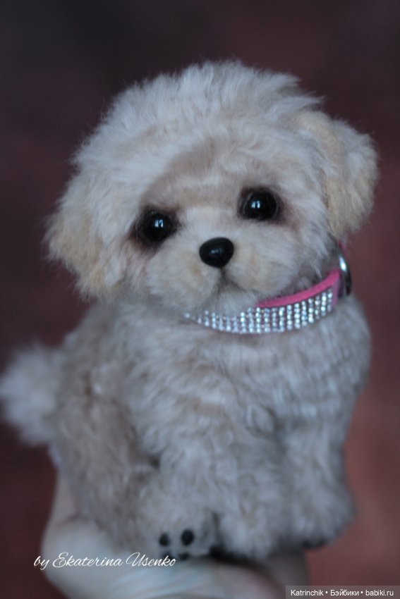 Мини щенок — Авторские игрушки из разных материалов: синельная проволока (фото 6)