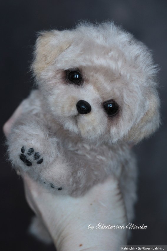 Мини щенок — Авторские игрушки из разных материалов: синельная проволока (фото 8)