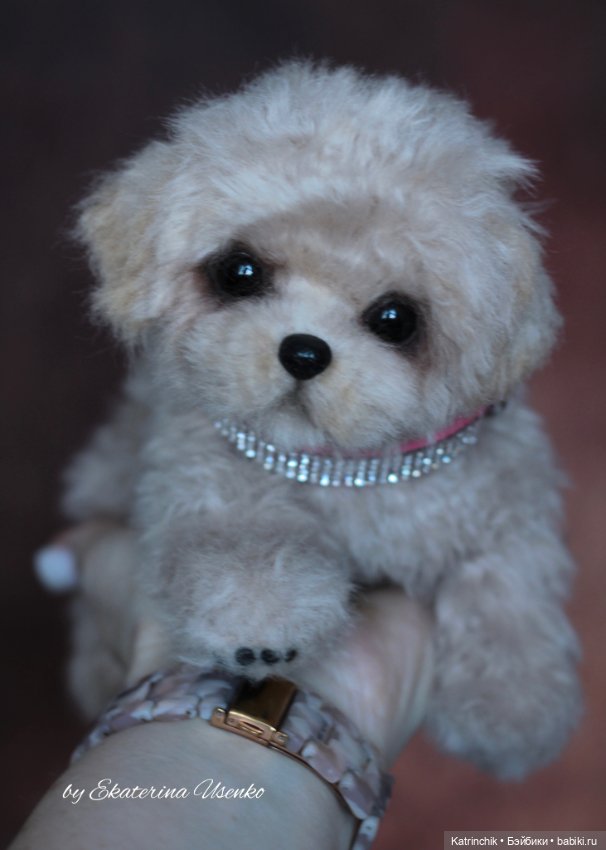 Мини щенок — Авторские игрушки из разных материалов: синельная проволока (фото 7)