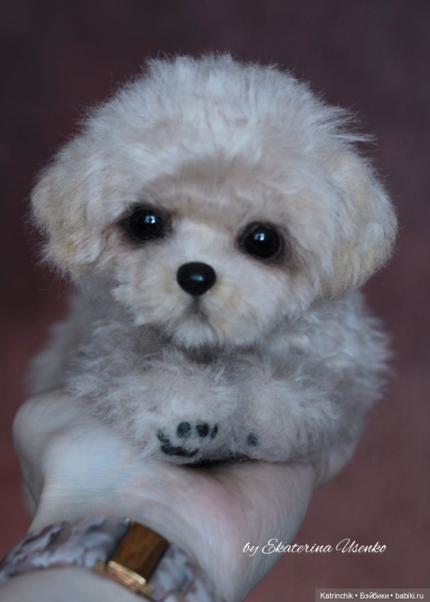 Мини щенок — Авторские игрушки из разных материалов: синельная проволока (фото 5)