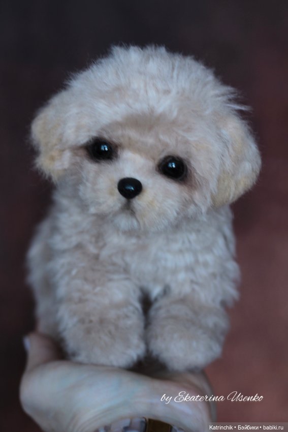 Мини щенок — Авторские игрушки из разных материалов: синельная проволока