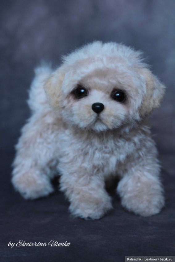 Мини щенок — Авторские игрушки из разных материалов: синельная проволока