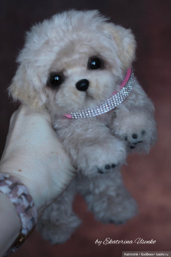 Мини щенок — Авторские игрушки из разных материалов: синельная проволока (фото 3)