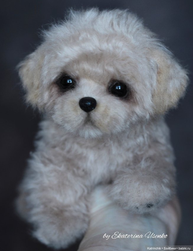 Мини щенок — Авторские игрушки из разных материалов: синельная проволока (фото 10)