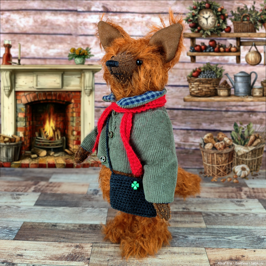 Волк Тедди Эрнест — Авторские мишки Тедди и друзья: фото (фото 2)