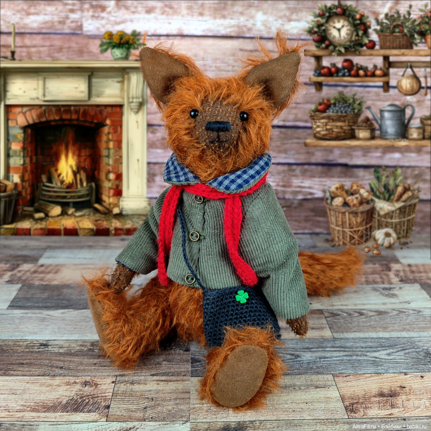 Волк Тедди Эрнест — Авторские мишки Тедди и друзья: фото (фото 3)