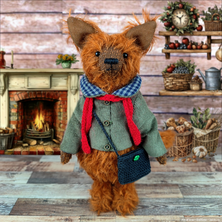 Волк Тедди Эрнест — Авторские мишки Тедди и друзья: фото (фото 6)