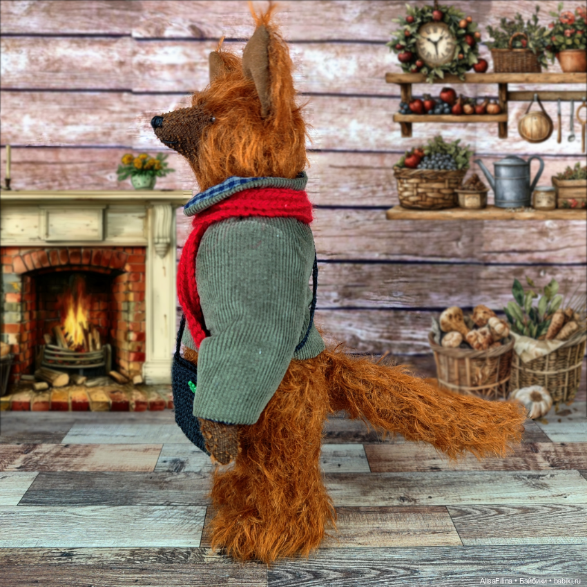 Волк Тедди Эрнест — Авторские мишки Тедди и друзья: фото (фото 4)