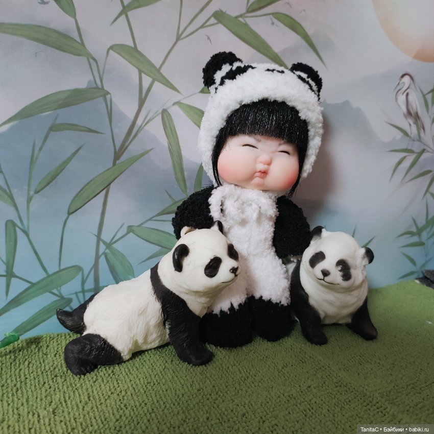 Шарнирная малышка пандочка ООАК (фото 5)