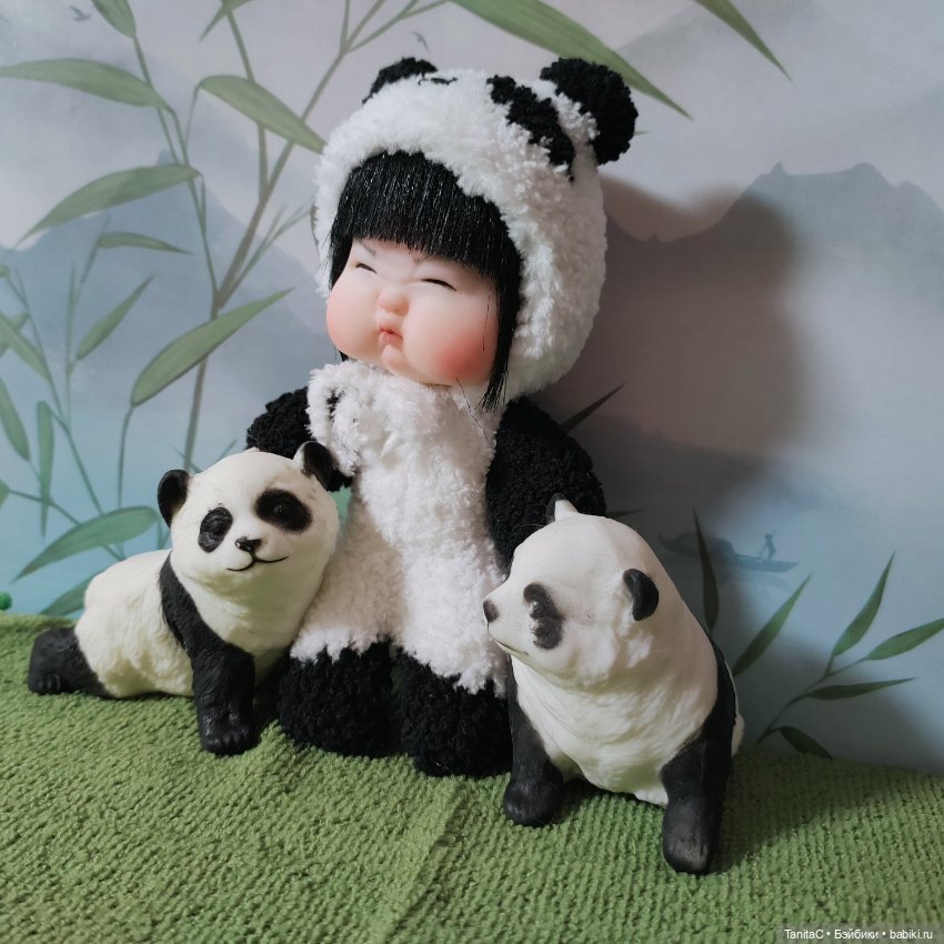 Шарнирная малышка пандочка ООАК (фото 4)