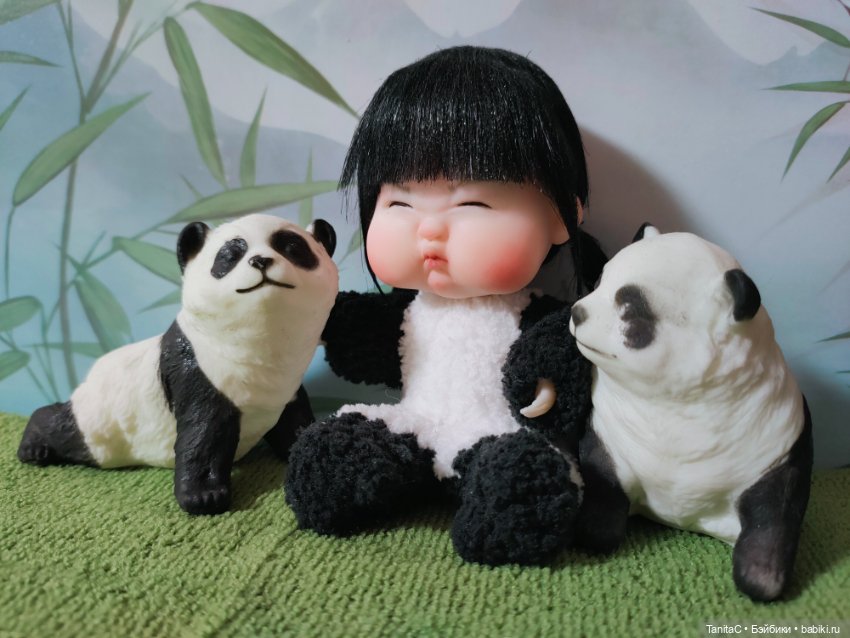 Шарнирная малышка пандочка ООАК (фото 9)