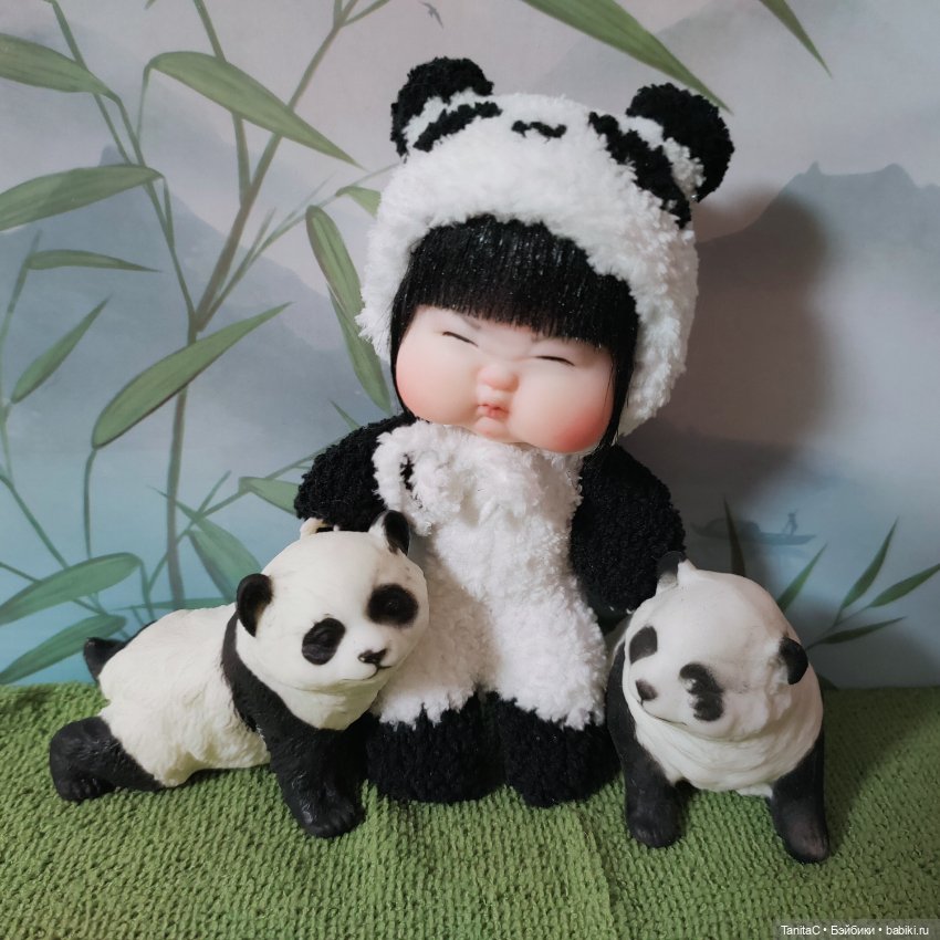 Шарнирная малышка пандочка ООАК (фото 7)