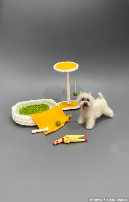 Вест Хайленд Уайт терьер — Валяные игрушки из шерсти: сухое валяние