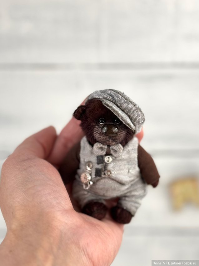 Тедди мишка Василий — Авторские мишки Тедди и друзья: фото (фото 2)