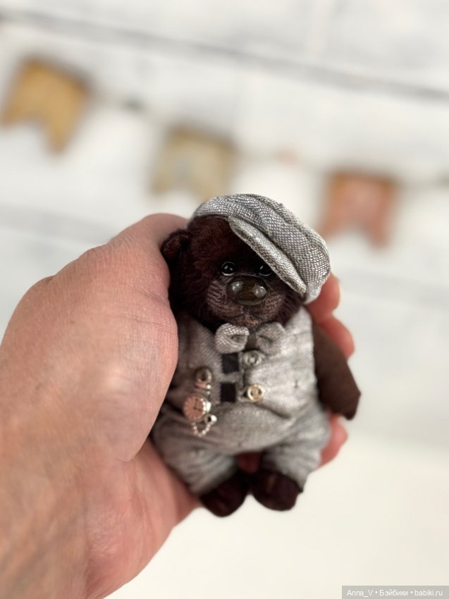 Тедди мишка Василий — Авторские мишки Тедди и друзья: фото