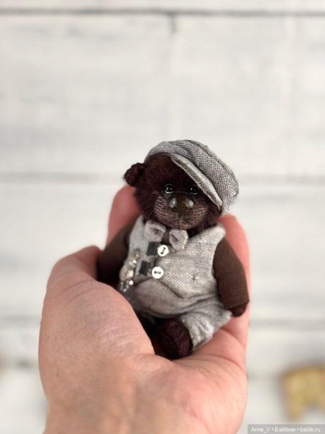 Тедди мишка Василий — Авторские мишки Тедди и друзья: фото (фото 5)