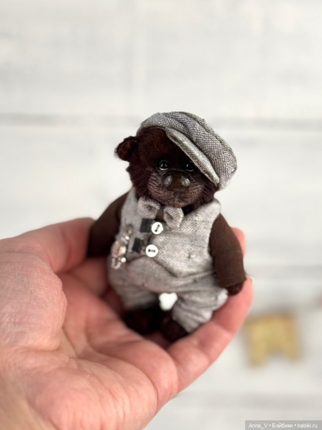 Тедди мишка Василий — Авторские мишки Тедди и друзья: фото (фото 4)