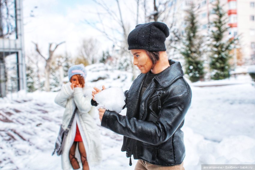 Снежная прогулка Саши и Высотина