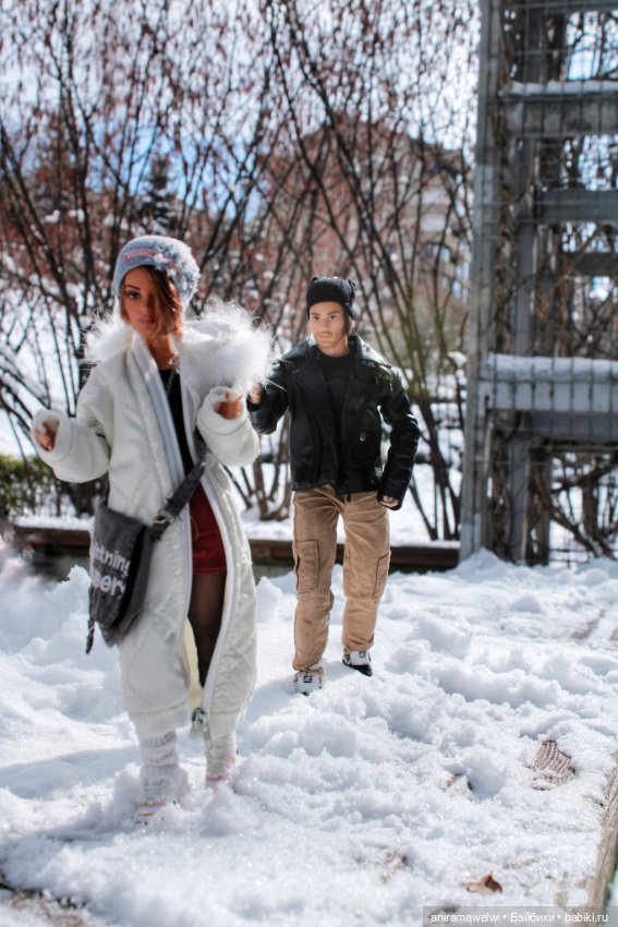 Снежная прогулка Саши и Высотина