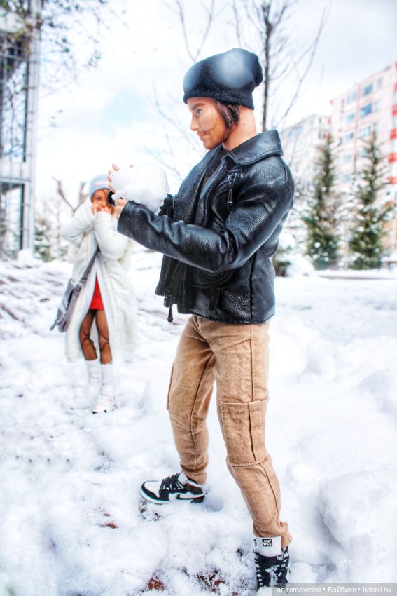 Снежная прогулка Саши и Высотина