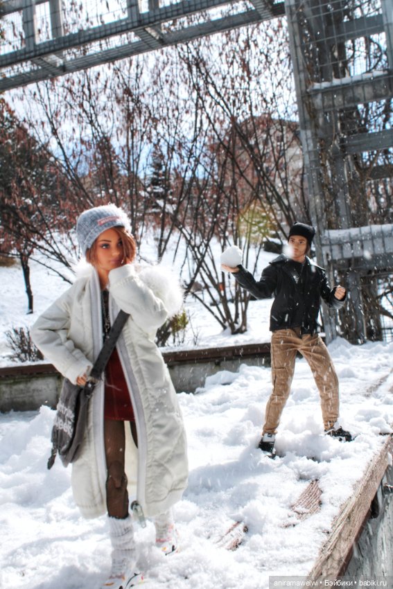 Снежная прогулка Саши и Высотина