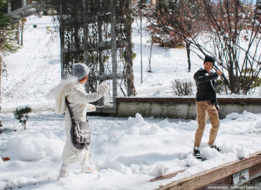Снежная прогулка Саши и Высотина