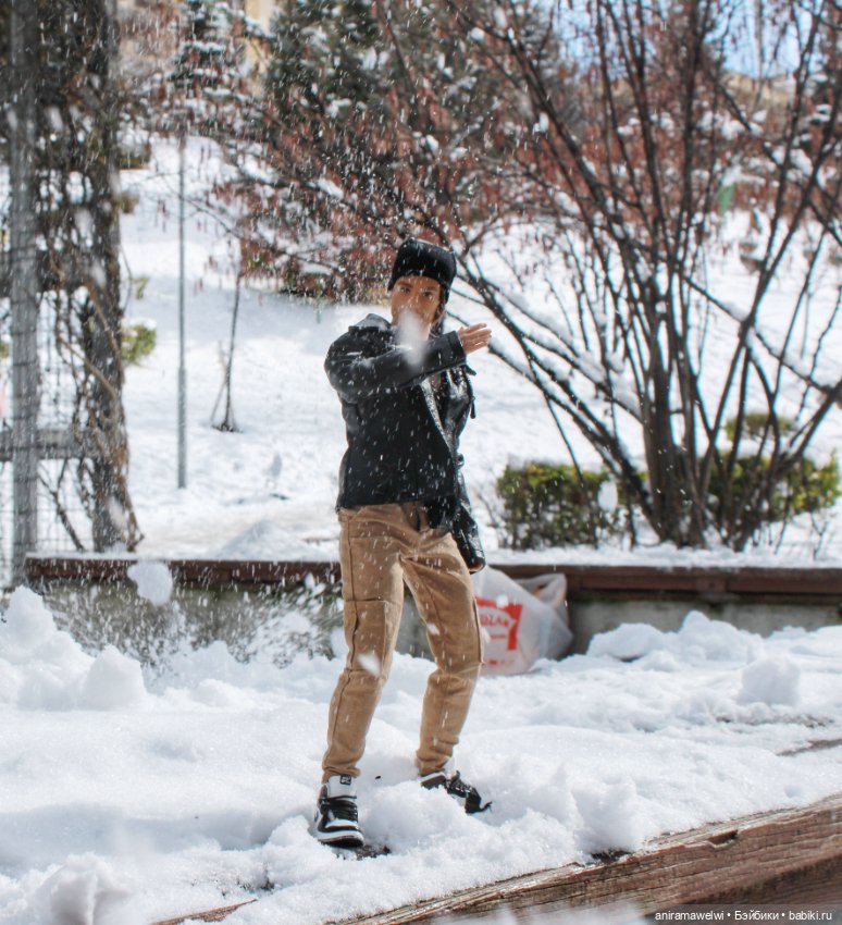 Снежная прогулка Саши и Высотина